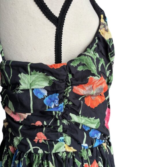 H&M GORGEOUS LONG FLORAL DESIGN COTTON DRESS, SZ.L - Picture 5 of 9